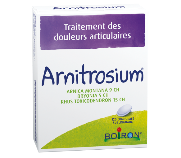 Arnitrosium Behandlung von Gelenkschmerzen Boiron - Packung mit 120 Sublingualtabletten