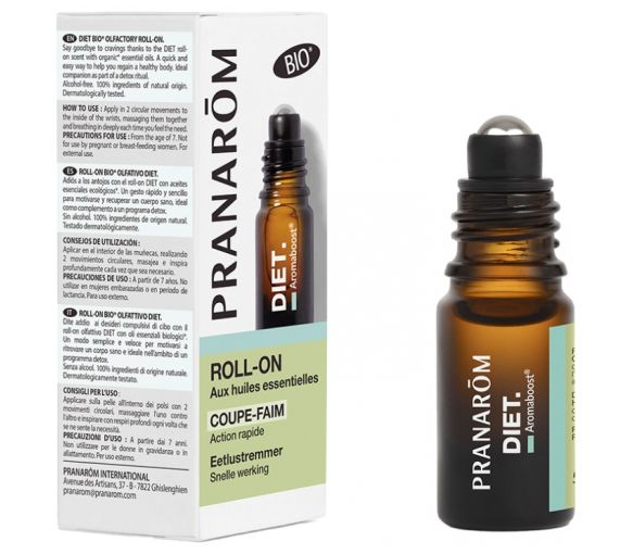 Aromaboost Diät Appetitzügler Roll-on mit ätherischen Bio-Ölen von Pranarôm - Roll-on mit 5 ml