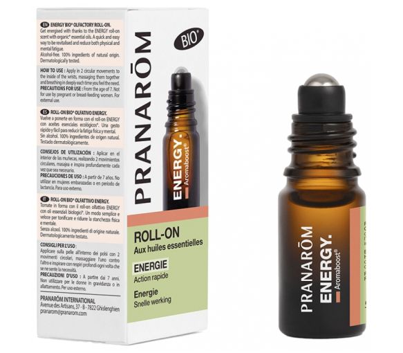 Aromaboost Energy Energie Roll-on mit ätherischen Bio-Ölen von Pranarôm - Roll-on mit 5 ml