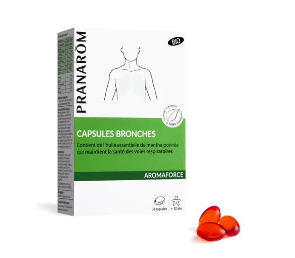 Aromaforce Kapseln Bronchien bio Pranarôm - Packung mit 30 Kapseln - image 1