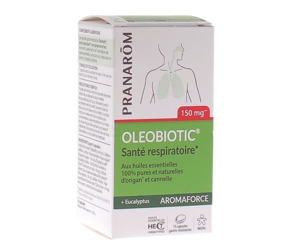 Aromaforce Oleobiotic Atemwegsgesundheit Pranarom - Packung mit 15 Kapseln - image 1