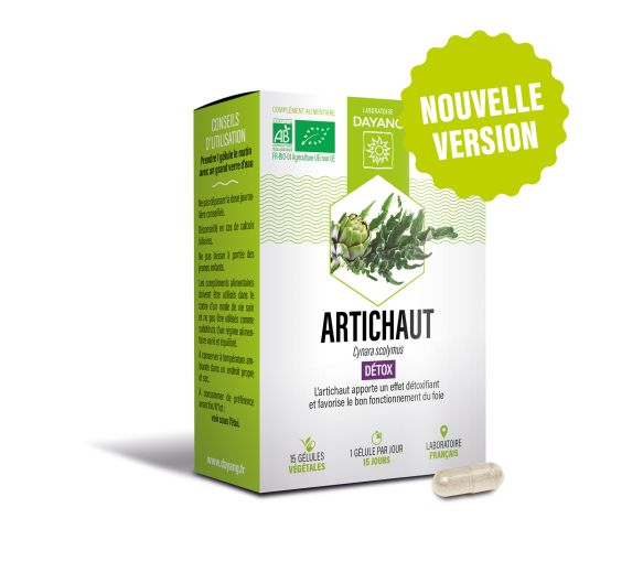 Bio-Detox-Artischocke Dayang - Packung mit 15 Kapseln