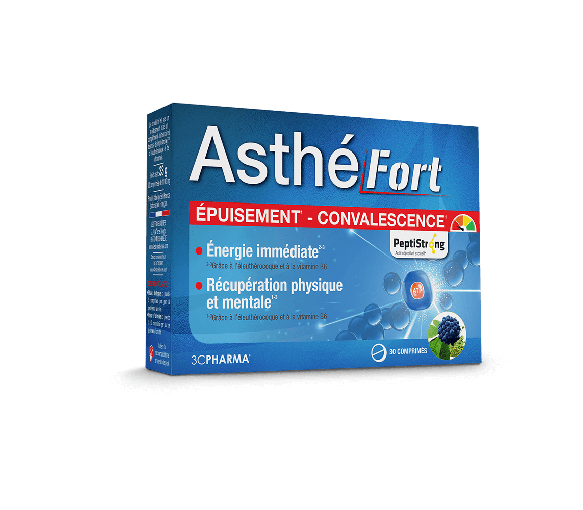 AsthéFort Erschöpfung Genesung 3C Pharma - Packung mit 30 Tabletten