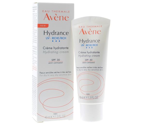 Hydrance reichhaltige feuchtigkeitsspendende Emulsion UV spf 30 Avène - Tube mit 40 ml - image 1