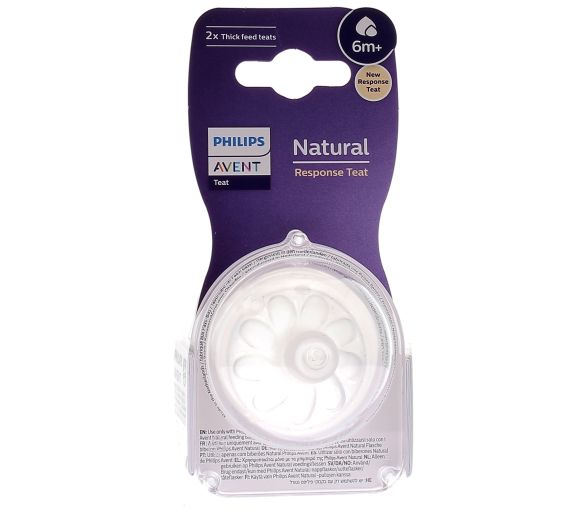 Schnuller Natural Response Dickflüssig 6 Monate und älter Avent - 2er-Pack Schnuller