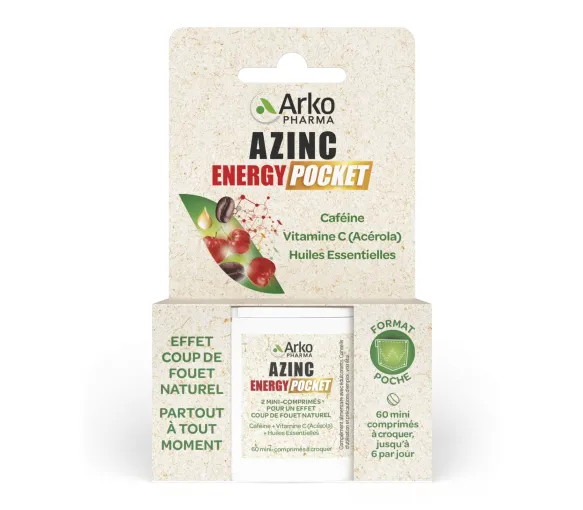 Azinc Energie Pocket Arkopharma - Packung mit 60 Mini-Tabletten zum Kauen - image 1