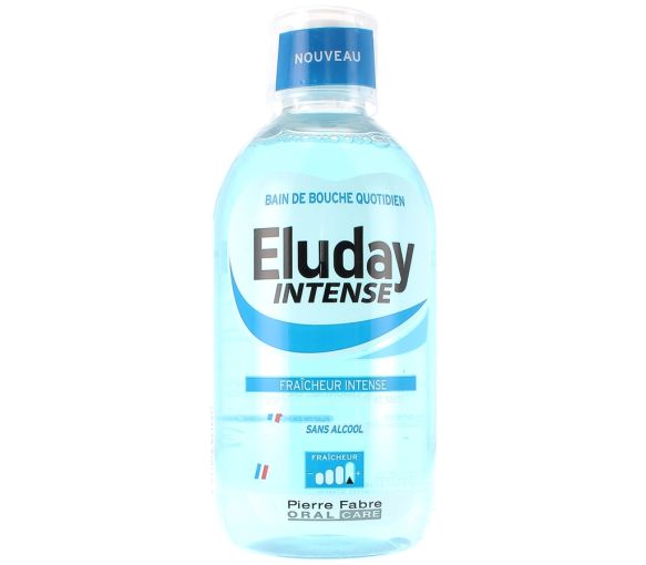 Mundspülung tägliche Frische Eluday Intense Pierre Fabre - Flasche mit 500 ml