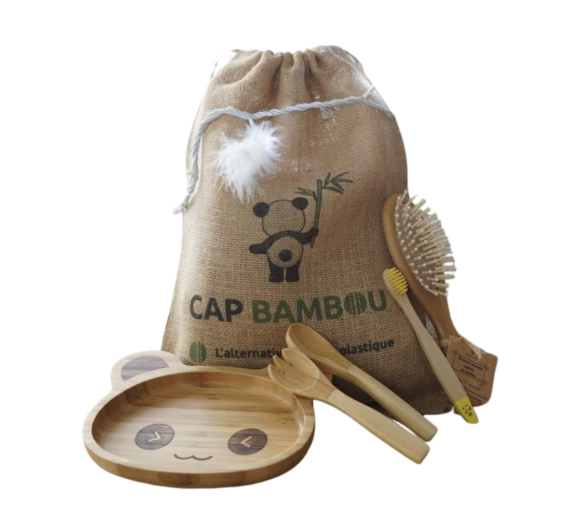 Bambin box Cap Bambou - Set mit 3 Produkten