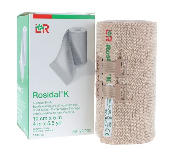 Kurze Dehnungsband Rosidal K Lohmann & Rauscher - ein Band von 10 cm x 5 m
