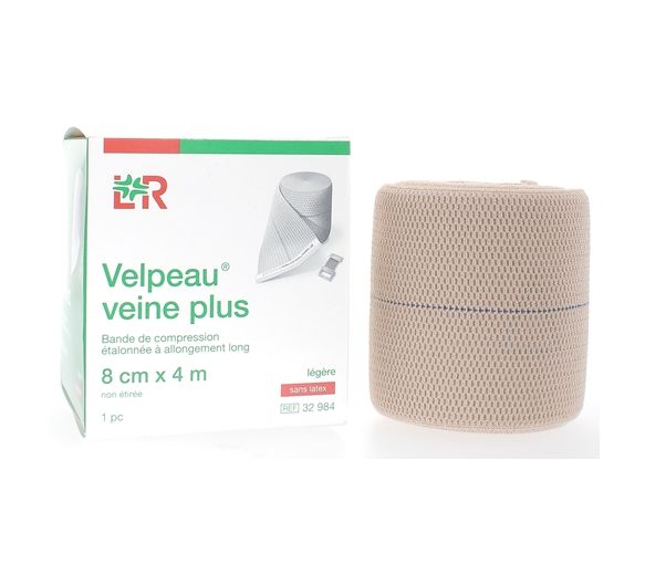 Kompressionsbandage für Venen, leichter ohne Latex, Velpeau - 1 Band 8cmx4m