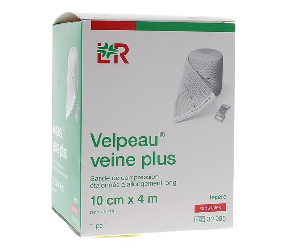 Kompressionsbandage für Venen, leichter ohne Latex, Velpeau - 1 Band 10cmx4m
