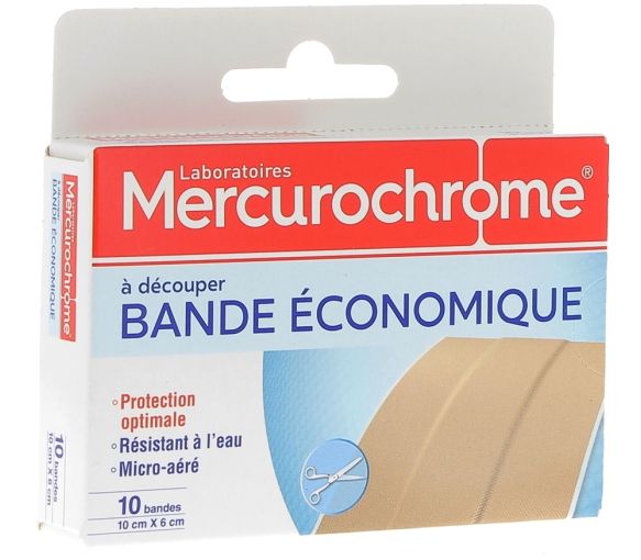 Wirtschaftsverband zum Ausschneiden Mercurochrome - Packung mit 10 Bändern