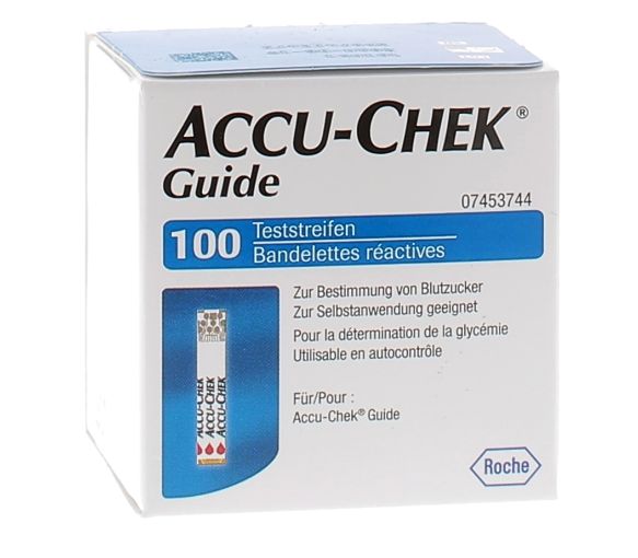 Accu-Chek Guide Blutzuckermessstreifen - Packung mit 100 Streifen