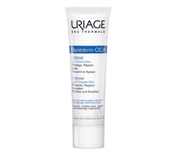 Bariéderm Cica-Creme reparierende Creme mit Cu-Zn Uriage - Tube mit 15 ml - image 1