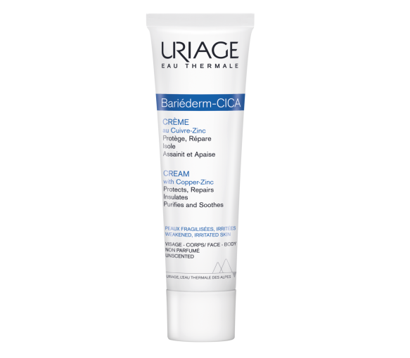 Bariéderm Cica-Creme reparierende Creme mit Cu-Zn Uriage - Tube mit 100 ml - image 1