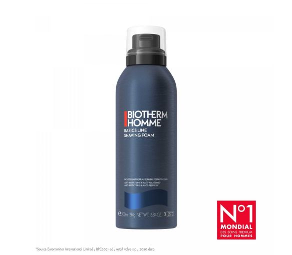 Basics line shaving foam Mousse de rasage Biotherm homme - Flasche mit 200 ml - image 1