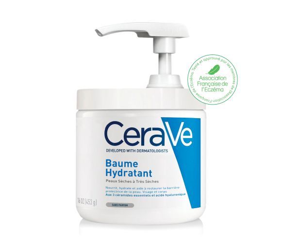 CeraVe Feuchtigkeitsbalsam für trockene bis sehr trockene Haut - Pumpflasche mit 454 ml - image 1