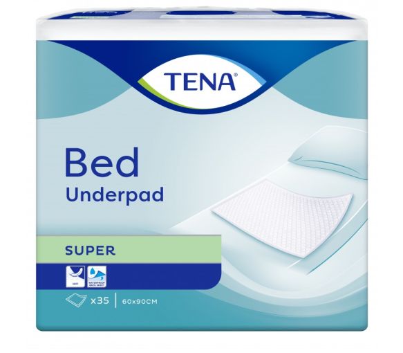 Bett Super Auflagen 60x90 Tena - Packung mit 35 Stück