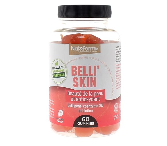 Belli'skin Gummies Hautpflege und Antioxidans Nat&Form - 60 Gummis pro Dose