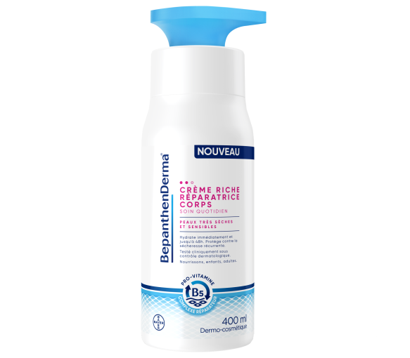 BepanthenDerma Reichhaltige Reparaturcreme für den Körper 400 ml Für trockene und empfindliche Haut - image 1
