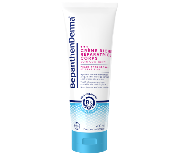 BepanthenDerma Reichhaltige Reparaturcreme Körper 200 ml Für trockene und empfindliche Haut - image 1