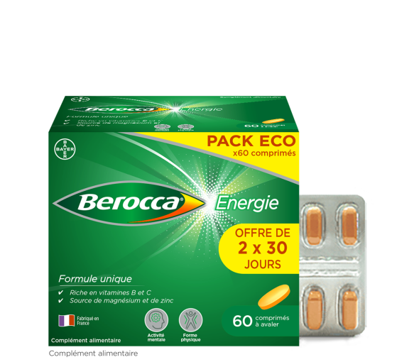 Berocca Energie  Vitamin B und C, Magnesium und Zink 60 Filmtabletten - image 1