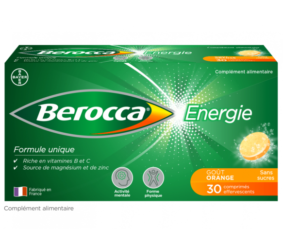 Berocca Energie Orange Vitamin B und C, Magnesium und Zink 30 Brausetabletten - image 1