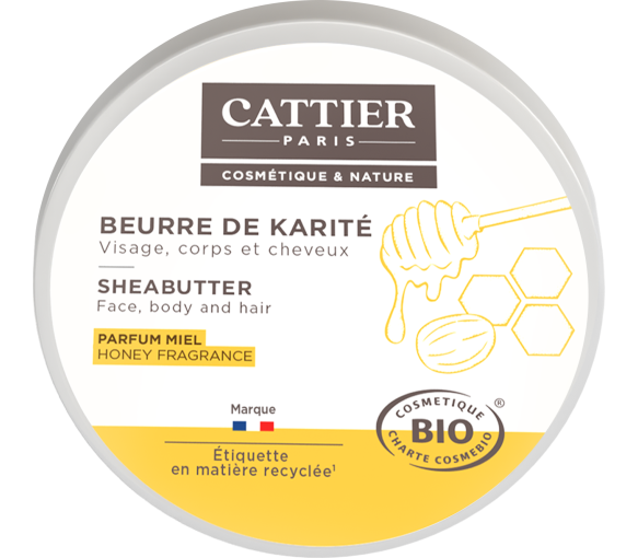 Sheabutter mit Bio-Honigduft Cattier - 100 g Topf - image 1