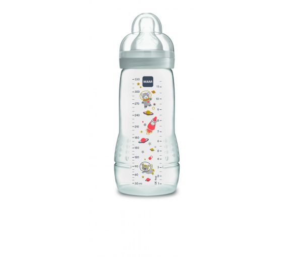 Weißer Easy Active Flasche 2. Lebensjahr 6 Monate + Mam - Flasche mit 330 ml