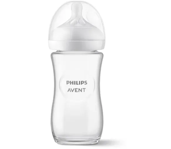 Glas-Babyflasche Natural Response 0 Monate und älter Avent - 240 ml Flasche - image 1