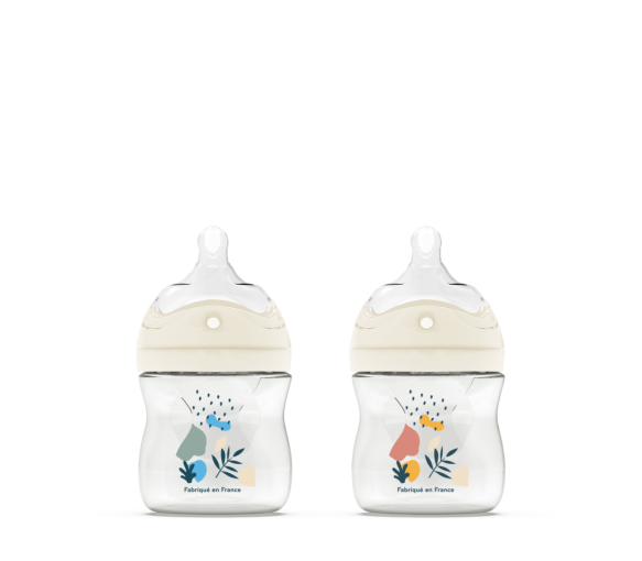 Anti-Kolik-Flasche mit Multi-Loch-Sauger 0-6 Monate Dodie - Flasche mit 150 ml - image 1