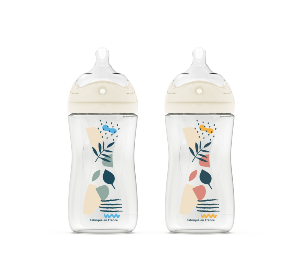 Anti-Kolik-Flasche mit Multi-Loch-Sauger 0-6 Monate Dodie - Flasche mit 270 ml - image 1