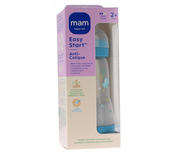 Easy Start Anti-Kolik Flasche 2+ Monate mittlerer Fluss Ozeanblau Mam - 1 Flasche 260ml - image 1