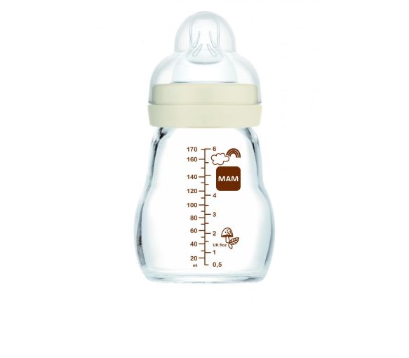 Borosilikatglas-Flasche Farben der Natur 0+ Fluss 1 Mam - 1 Flasche - image 1