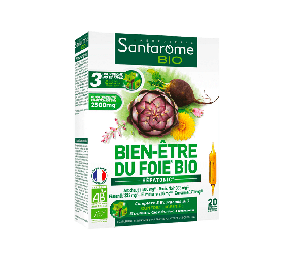 Leberwohl Hepatonic Bio Santarome - Packung mit 20 Ampullen