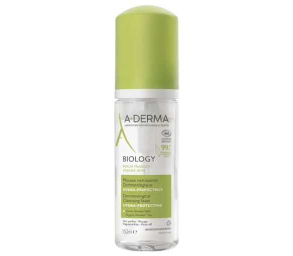 Biologie Mousse reinigende dermatologische hydra-schutz bio A-derma - Flasche mit 150 ml