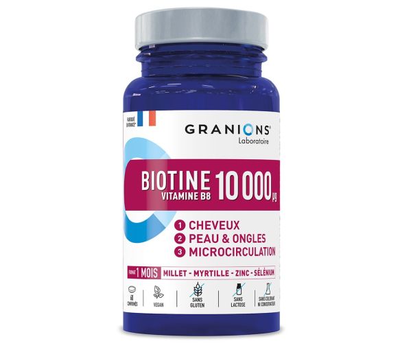 Biotin 10.000 µg Granions - Packung mit 60 Tabletten