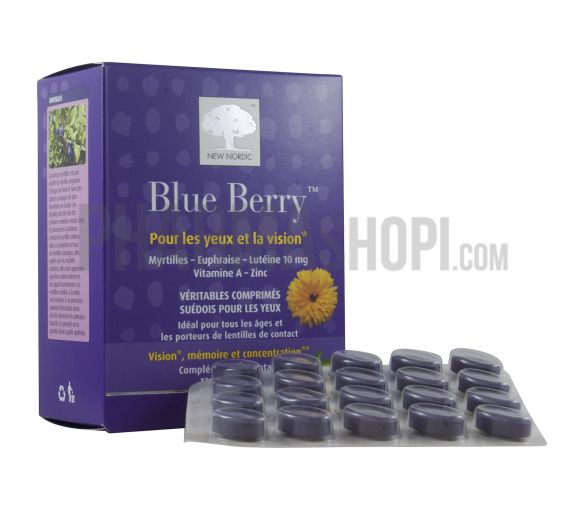 Blue Berry für die Augen und das Sehen New Nordic - Packung mit 120 Tabletten