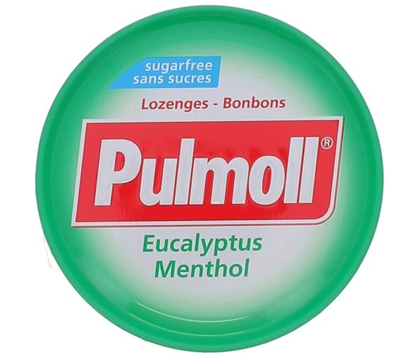 Eukalyptus-Menthol-Bonbons ohne Zucker Pulmoll - 45 g Dose