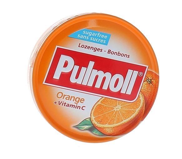 Zuckerfreie Pulmoll Orange Bonbons - 45 g Dose