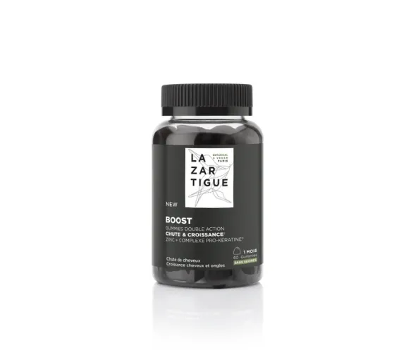 Boost Doppelaktion Fall und Wachstum Lazartigue - 60 Gummies Topf