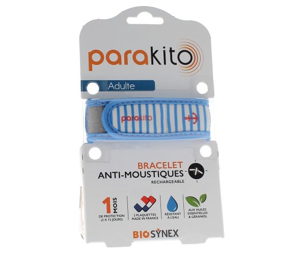 Wiederaufladbares Anti-Mücken-Armband Marin Para Kito - 1 Armband + 2 Nachfüllungen