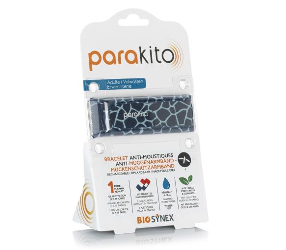 Giraffen Parakito Mückenschutzarmband - 1 Armband + 2 Nachfüllungen