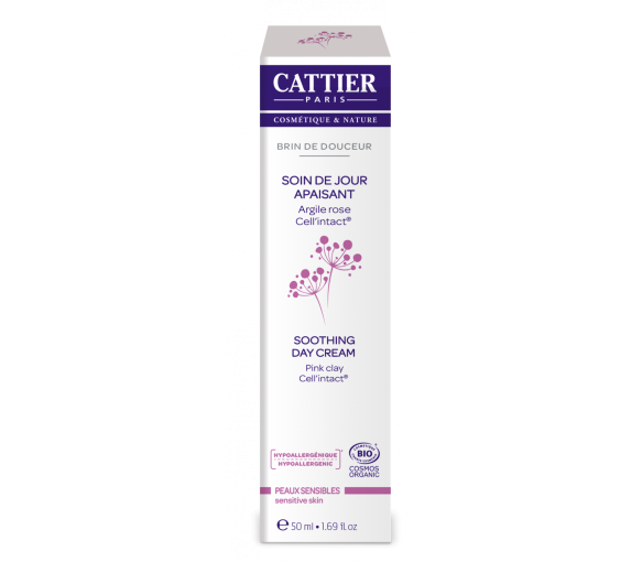 Brin der Sanftheit beruhigende Tagespflege Cattier - Flasche mit 50 ml