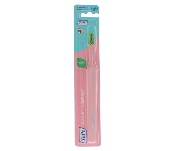 Zahnbürste Colour Compact ultra weich TePe - eine Zahnbürste