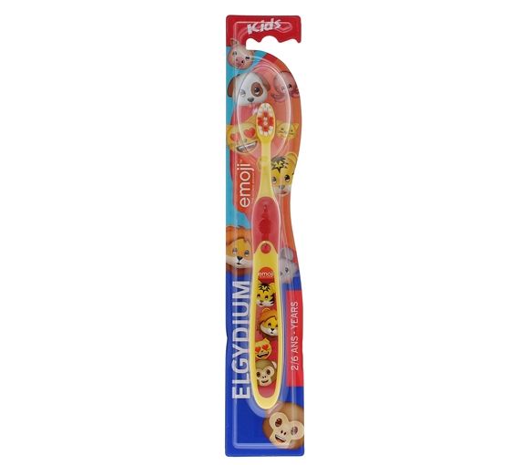 Zahnbürste Kinder Emoji Elgydium 2-6 Jahre - 1 Zahnbürste