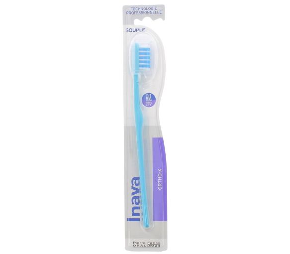 Zahnbürste weich 20/100 Ortho-X Inava - Farbe Blau
