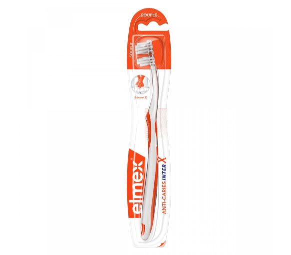 InterX weiche Zahnbürste Elmex - 1 Zahnbürste