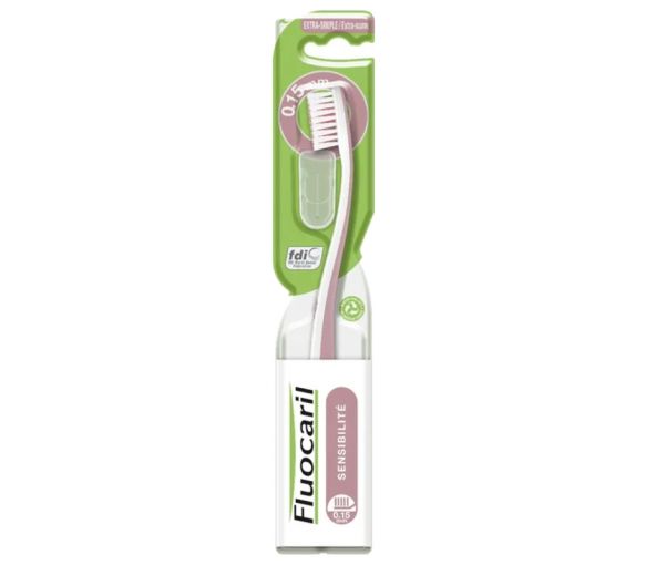 Extra-weiche Zahnbürste Sensibilität Fluocaril - eine Zahnbürste