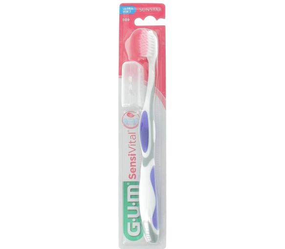 Zahnbürste Sensivital Sunstar ultra weich Gum - eine Zahnbürste